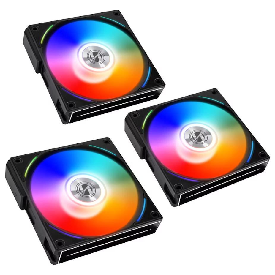 Lian Li UNI AL120 Addressable RGB Black 120mm Fan Triple Pack with Controller £71.99